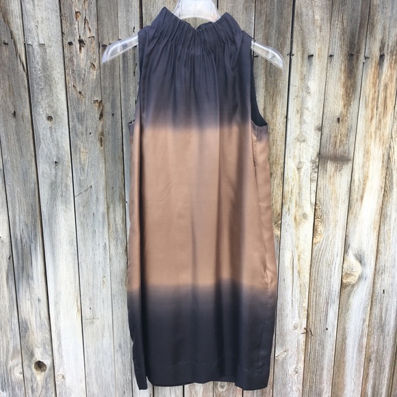 Taylor Dresses & Skirts - Taylor 💯 Silk Mock Turtleneck Ombré Dress 8